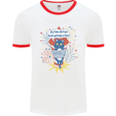 I'm Fine Funny at Fireworks Bonfire Day July 4th Mens Ringer T-Shirt White/Red