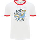 A Naked Banana Freezing Cold in Bed Mens Ringer T-Shirt White/Red