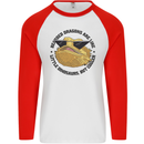 Bearded Dragons Are Like Little Dinosaurs Mens L/S Baseball T-Shirt White/Red