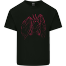 Red Mothman Kids T-Shirt Childrens Black