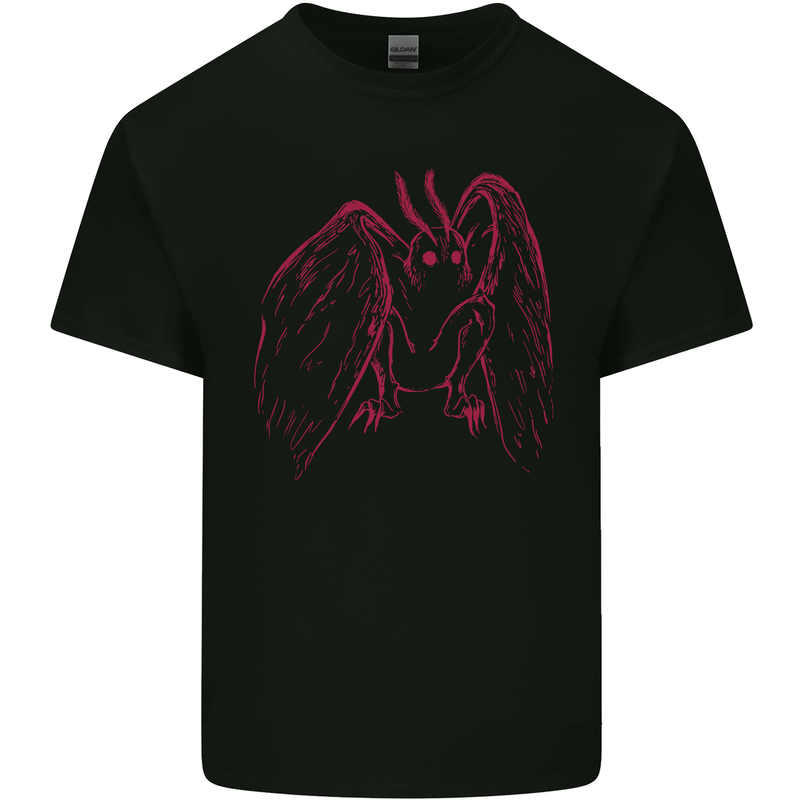Red Mothman Kids T-Shirt Childrens Black