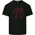 Red Mothman Mens Cotton T-Shirt Tee Top Black