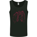 Red Mothman Mens Vest Tank Top Black