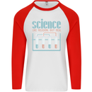 Science Like Religion Atheist Atheism Evolution Mens L/S Baseball T-Shirt White/Red