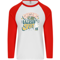 Ghosting Sport Funny Anti Valentines Day Mens L/S Baseball T-Shirt White/Red
