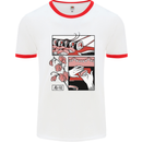 Sushi Mens Ringer T-Shirt White/Red