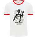 Noctiphobia Phobia of Night Halloween Mens Ringer T-Shirt White/Red