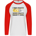 Arts and Crafts Funny Crafty Art Artist Mens L/S Baseball T-Shirt White/Red