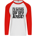 Sell My Guitars? Guitar Guitarist Funny Mens L/S Baseball T-Shirt White/Red