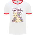 T-Rex Egg Hunt Mens Ringer T-Shirt White/Red