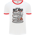 Types of Hot Dogs Funny Fast Food Mens Ringer T-Shirt White/Red