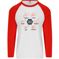 Chemistry is Awesome Alcohol Chocolate Love Mens L/S Baseball T-Shirt White/Red