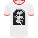 Mushrooms Earth Made Heaven Sent Fungi Mens Ringer T-Shirt White/Red