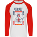 Katate Spirit Martial Arts MMA Mens L/S Baseball T-Shirt White/Red