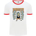 Prost German Oktoberfest Beer Mens Ringer T-Shirt White/Red