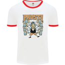 Prost German Oktoberfest Beer Mens Ringer T-Shirt White/Red