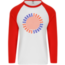 Sounds Mens L/S Baseball T-Shirt White/Red