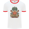 RPG Role Playing Games Crying Free Action Mens Ringer T-Shirt White/Red
