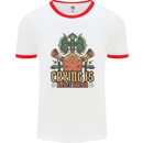 RPG Role Playing Games Crying Free Action Mens Ringer T-Shirt White/Red