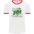 Best Farmer Ever Farming Fathers Day Mens Ringer T-Shirt White/Red