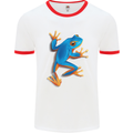 A Cool Frog Climbing Up Mens Ringer T-Shirt White/Red