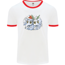 Christmas Elephants Xmas Mens Ringer T-Shirt White/Red