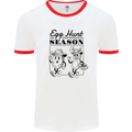 Easter Egg Hunt Season Mens Ringer T-Shirt White/Red