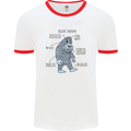 The Anatomy of Bigfoot Mens Ringer T-Shirt White/Red