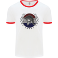 Holland Bodybuilding Flag Gym Training Dutch Mens Ringer T-Shirt White/Red