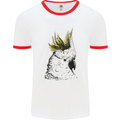 A Cockatoo Bird Mens Ringer T-Shirt White/Red