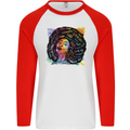 Fathers Day Gaming Mens L/S Baseball T-Shirt White/Red
