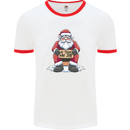 AI Took Santa's Job Funny Christmas Xmas Mens Ringer T-Shirt White/Red