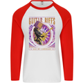 Guitar Riffs are My Language Mens L/S Baseball T-Shirt White/Red