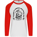 Capybara Appreciation Day Mens L/S Baseball T-Shirt White/Red