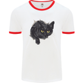 Cat Hole Mens Ringer T-Shirt White/Red