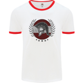 Austria Bodybuilding Flag Gym Training Austrian Mens Ringer T-Shirt White/Red