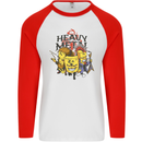 Heavy Metal Chemistry Periodic Table Mens L/S Baseball T-Shirt White/Red