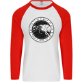Viking a Wolf of Odin Than a Lamb of God Mens L/S Baseball T-Shirt White/Red