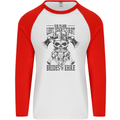 German Viking Mens L/S Baseball T-Shirt White/Red
