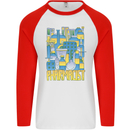 Pharmacist Chemist Design Mens L/S Baseball T-Shirt White/Red