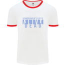 Schrodingers Cat Dead Alive Mens Ringer T-Shirt White/Red