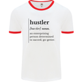 Hustler Definition Entrepreneur Hustle Mens Ringer T-Shirt White/Red