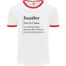Hustler Definition Entrepreneur Hustle Mens Ringer T-Shirt White/Red