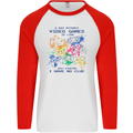 A Day Without Video Games Mens L/S Baseball T-Shirt White/Red