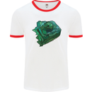 A Polygonal Chameleon Mens Ringer T-Shirt White/Red