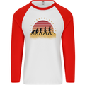 Metal Detecting Evolution Detector Mens L/S Baseball T-Shirt White/Red