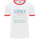 Science Like Religion Atheist Atheism Evolution Mens Ringer T-Shirt White/Red