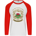 All Men Are Born Equal Welshmen Wales Welsh Mens L/S Baseball T-Shirt White/Red