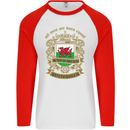 All Men Are Born Equal Welshmen Wales Welsh Mens L/S Baseball T-Shirt White/Red