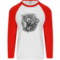 Deadly Tams Guitar Guitarist Rock Metal Punk Mens L/S Baseball T-Shirt White/Red